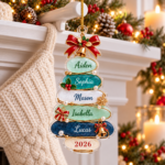 Custom Acrylic Christmas Tree Ornament 2026, Christmas Decor Keepsake Gift