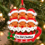 Gingerbread Family Holiday Ornament 2026, Sweet Christmas Keepsake Gift