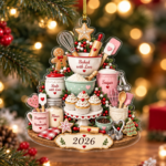 Christmas Baker Ornament, Kitchen Baking Keepsake, Gift for Her