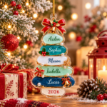 Custom Acrylic Christmas Tree Ornament 2026, Christmas Decor Keepsake Gift - Image 2