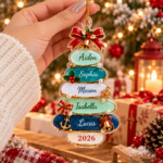 Custom Acrylic Christmas Tree Ornament 2026, Christmas Decor Keepsake Gift - Image 3