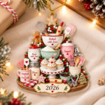 Christmas Baker Ornament, Kitchen Baking Keepsake, Gift for Her - Image 3