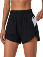 2.5" High Waisted Running Shorts for Women - Comfy Athletic Workout Gym Shorts with Phone Pocket, Quick Dry Lightweight Sporty Shorts