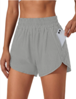 2.5" High Waisted Running Shorts for Women - Comfy Athletic Workout Gym Shorts with Phone Pocket, Quick Dry Lightweight Sporty Shorts - Image 4