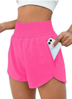2.5" High Waisted Running Shorts for Women - Comfy Athletic Workout Gym Shorts with Phone Pocket, Quick Dry Lightweight Sporty Shorts - Image 6