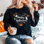Happy Halloween Witches Sweatshirt, halloween costume, womens costumes, trick or treat