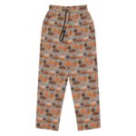 Pumpkin Coquette Wide-leg joggers, Fall Workout Clothes, Autumn Pajamas - Image 3