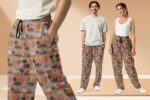 Pumpkin Coquette Wide-leg joggers, Fall Workout Clothes, Autumn Pajamas - Image 2