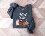 Halloween Chick or Treat Sweatshirt, Halloween Chicken Sweatshirt