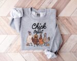 Halloween Chick or Treat Sweatshirt, Halloween Chicken Sweatshirt - Image 2