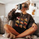 Thanksgiving Sweatshirt, Pumpkin Pie Sweatshirt, Just Here for the Pie Shirt, Holiday Sweatshirt - Image 2