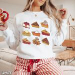 Thanksgiving Sweatshirt, Pumpkin Pie Sweatshirt, Just Here for the Pie Shirt, Holiday Sweatshirt - Image 6