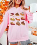 Thanksgiving Sweatshirt, Pumpkin Pie Sweatshirt, Just Here for the Pie Shirt, Holiday Sweatshirt - Image 7