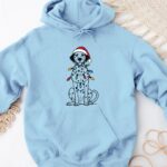 Dalmatian Christmas Hoodie, Christmas Dog Hoodie - Image 2