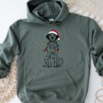 Dalmatian Christmas Hoodie, Christmas Dog Hoodie - Image 4