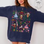Vintage Christmas Nutcracker Sweatshirt Comfort Colors Crewneck Holiday Party Tee Christmas Sweater