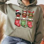Dachshund Christmas Hoodie, Dog Lover Holiday Sweatshirt - Image 5