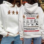 Christmas Gingerbread Cookies Recipe Hoodie, Christmas Cookie Hoodie - Image 2