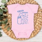 Funny Greek Baby Bodysuit Greek Food Goals Greek Baby Shower Gift Bodysuit - Image 4