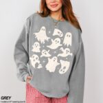 Halloween Ghost Sweatshirt, Ghost Collage Shirt, Halloween Sweatshirt, Comfort Colors Sweatshirt - Image 2