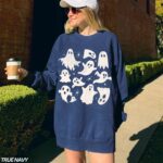 Halloween Ghost Sweatshirt, Ghost Collage Shirt, Halloween Sweatshirt, Comfort Colors Sweatshirt