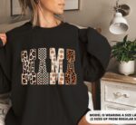Fall Mama Sweatshirt, Fall Mama Coquette Shirt, Cute Fall Gifts For Mom, Thanksgiving Mama Shirt - Image 2