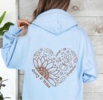 y2k sunflower hoodie, fall crewneck, pumpkin aesthetic - Image 5