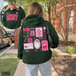 Preppy Christmas Hoodie, Merry Christmas Hoodie - Image 3