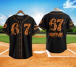 Halloween 6 7 Baseball Jersey, Funny Halloween Matching Spooky Jersey Shirt - Image 4