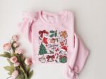 Retro Christmas Vibes Sweatshirt, Women's Christmas Shirt, Holiday Sweater - Image 2