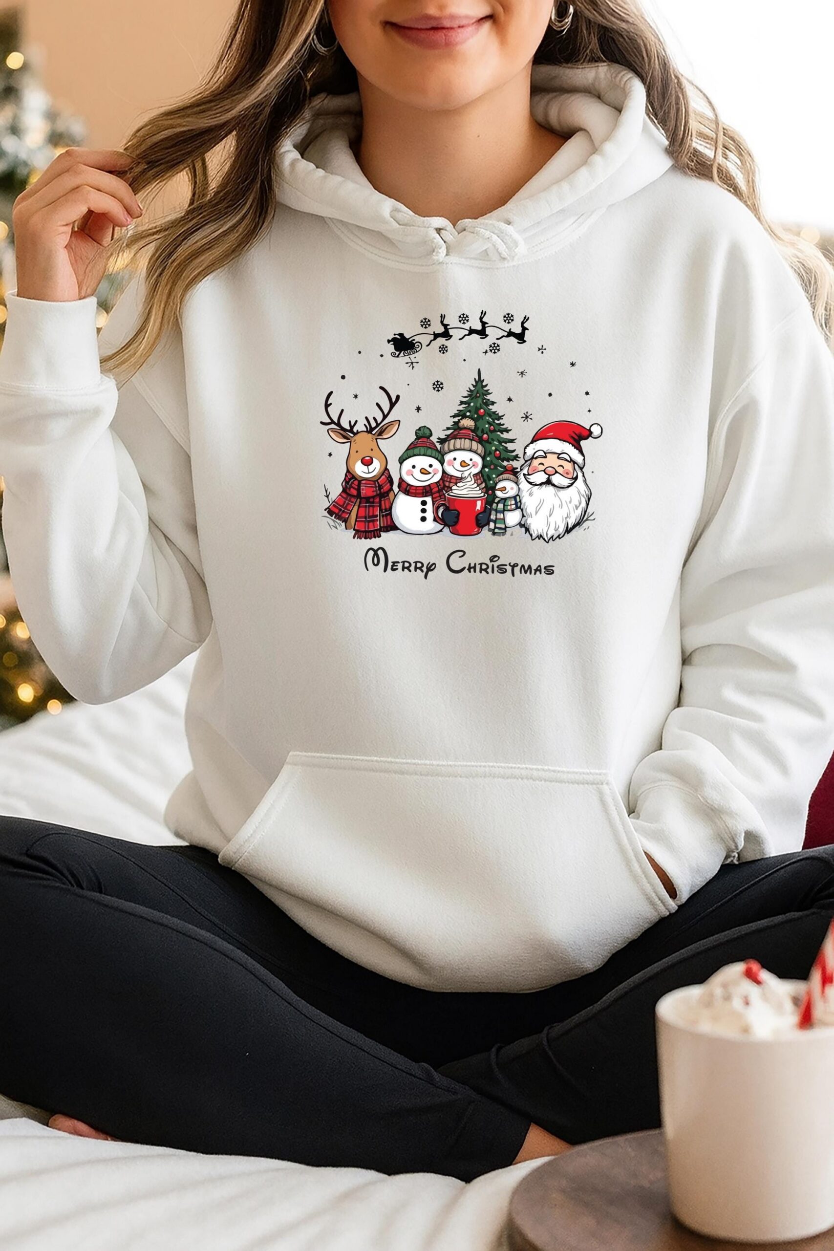 il_fullxfull.7303000055_hsos Merry Christmas Hoodie, Nightmare Before Xmass Top - Image 1