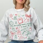 Teacher Christmas Sweatshirt Preschool Teach Sweater Kindergarten 1st Grade Holiday Season - Image 4