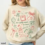 Teacher Christmas Sweatshirt Preschool Teach Sweater Kindergarten 1st Grade Holiday Season