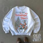 Retro Santa Christma 90s Sweatshirt, Vintage Holiday Winter Crewneck - Image 5