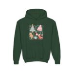 Coquette Christmas Youth Hoodie, Gingerbread Cottagecore Sweatshirt - Image 4