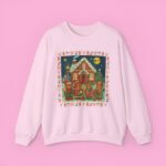 Vintage Christmas Sweatshirt  Gingerbread House Teddy Bears, Cozy Holiday Crewneck - Image 4