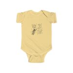 Astronaut and Moon Love Inspired Original Hand Drawn Baby Onesie - Image 5