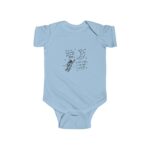 Astronaut and Moon Love Inspired Original Hand Drawn Baby Onesie - Image 3