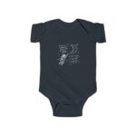 Astronaut and Moon Love Inspired Original Hand Drawn Baby Onesie - Image 2