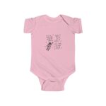 Astronaut and Moon Love Inspired Original Hand Drawn Baby Onesie - Image 4