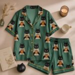 Black Cat Coffee Pajama Set - Image 2