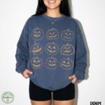 Comfort Colors Pumpkin Sweatshirt, Halloween Sweatshirt, Jack O Lantern Shirt, Spooky Season - Image 3