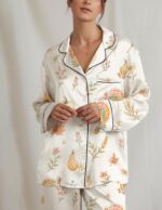 Turkey Pajama Set for Women, Thanksgiving Pajamas, Cute Fall Pajamas, Autumn Turkey Sleepwear