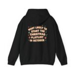 Christmas Playlist Hoodie, Funny Christmas Hoodie, Christmas Music Sweatshirt - Image 7