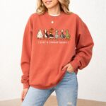 Halloween Goose Sweatshirt, Comfort Colors Just a Spooky Goose Crewneck, Funny Halloween Top - Image 4