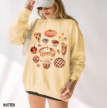 Thanksgiving Pie Sweatshirt, Comfort Colors Sweatshirt - Image 5