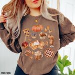 Thanksgiving Pie Sweatshirt, Comfort Colors Sweatshirt - Image 7
