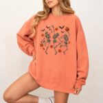 Dancing Skeleton Halloween Sweatshirt, Comfort Colors, Spooky Skeleton Crewneck - Image 5
