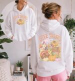 Thanksgiving Hoodie, Give Thanks Hoodie - Image 3