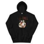 Hello Fall Hoodie, Patchwork Pumpkin Graphic Sweatshirt, Cute Autumn Hoodie for Women Men - Image 3